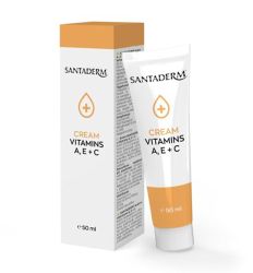 Santaderm krem sa vitaminima A C E, se preporučuje za svakodnevnu upotrebu, kod osoba sa suvom, perutavom kožom, osetivljom kožom, za ruke I telo.