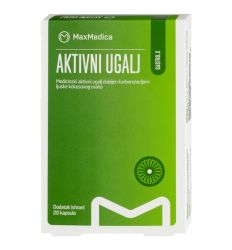 Aktivni ugalj MaxMedica u pakovanju od 20 kapsula ublažava stomačne tegobe rešava simptome mamurluka i nadutosti, gasova i aerofagije i veoma brzo deluje.