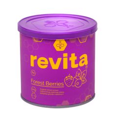 Revita Fe Forest Berries  je dodatak ishrani napravljen na bazi liofiliziranog matičnog mleča, dvovalentnog helatnog gvožđa i vitamina C. U manjoj ambalaži od 454g.