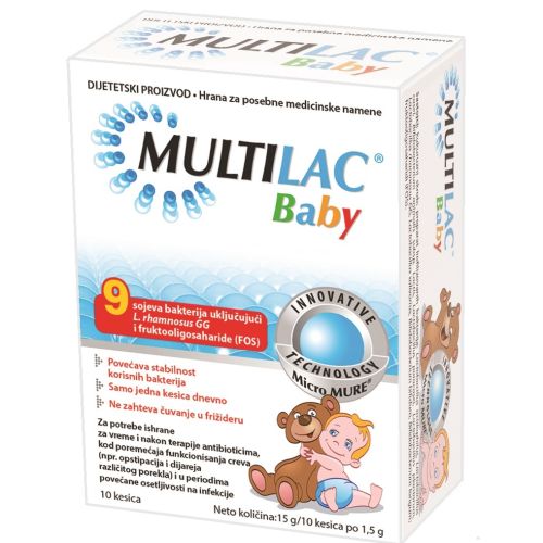 MultiLac Baby simbiotik 10 kesica - dijareja kod dece