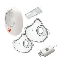 Set rezervnih delova PIC Air Easy On Inhalator koji se sastori od posude za lek, maske za decu i za odrasle i usnik.