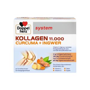 Doppelherz kolagen 11.000 Curcuma+Ingwer  30 ampula