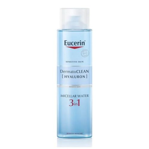 Eucerin DermatoCLEAN 3u1 micelarni rastvor 400ml micelarni fluid namenjen je za negu čišćenje svih tipova kože lica. Koristi se za skidanje šminke i kao tonik.