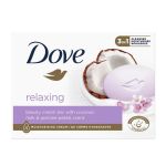 Dove Relaxing sapun sa mirisom kokosovog mleka i latica jasmina za opuštajući osećaj . sapun odlično čisti i hidrida vašu kožu.