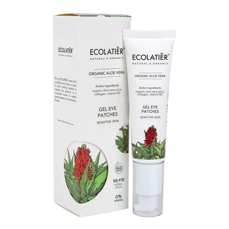 Ecolatier gel flasteri za oči - sensitive skin Organic Aloe Vera 30ml ...