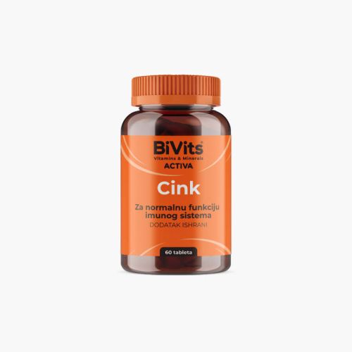 BiVits Activa Cink 10mg, 60 kapsula