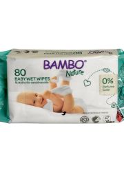 Bambo vlažne maramice, 80kom - vlazne maramice na bazi vode