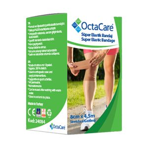 Octacare super elastični kompresivni zavoj, 8cm x 4,5m