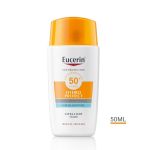 Eucerin hydro-protect ultralagani fluid za zaštitu lica od sunca efikasno štiti kožu od opekotina, UV indukovanog starenja i pojave pigmentnih fleka. 
