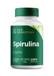San Sebastian Spirulina jača imuni sistem, pomaže kod regulisanja telesne težine, poboljšava rad srca, reguliše holesterol i krvni pritisak.