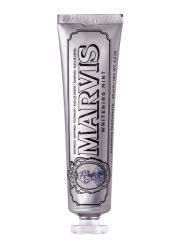 Marvis Whitening Mint pasta za zube pomaže u sprečavanju nastanka karijesa, zubnog kamenca i plaka. Izbeljuje zube. Obogaćena je ksilitolom i fluoridom.