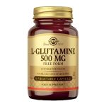 Solgar L-glutamin kapsule sa čistim glutaminom u slobodnoj formi. Za sportiste i osobe koje upražnjavaju intenzivnu fizičku aktivnost. Bez glutena. Pogodno za vegane.