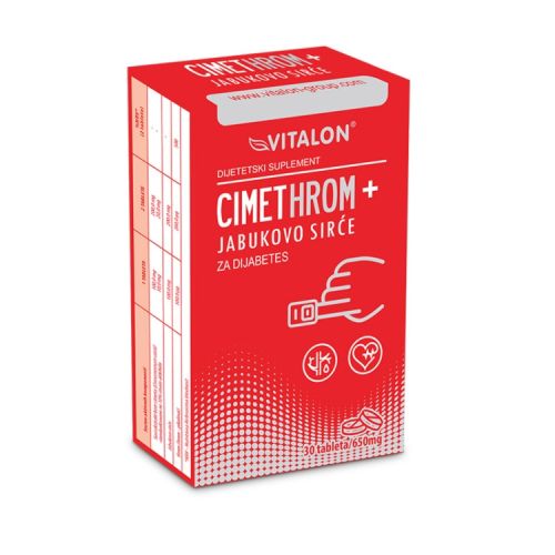 Vitalon cimet, hrom + jabukovo sirće 30 tableta Vitalon cimet, hrom + jabukovo sirće 30 tableta