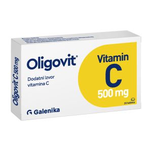 Oligovit Vitamin C 500mg, 20 tableta