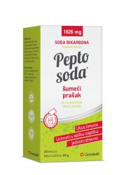 Pepto Soda šumeći prašak, sa zaslađivačima, ukus limuna, 20 kesica