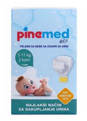 Pine Med pelene za bebe sa kesom za urin 5-11kg, 2 komada