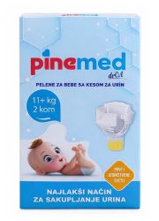 Pine Med pelene za bebe sa kesom za urin 11+kg, 2 komada