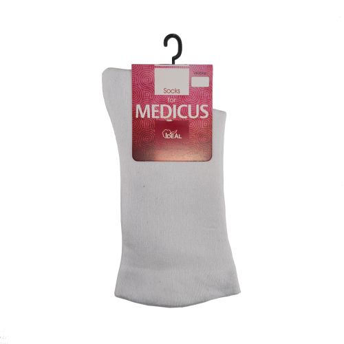 Medicus čarape bez gume, bela, vel: 43-46
