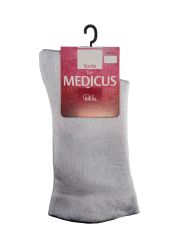 Medicus čarape bez gume, siva, vel: 43-46