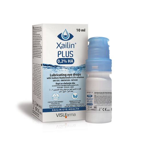 Xailin PLUS 0,2% HA kapi za oči, 10 ml