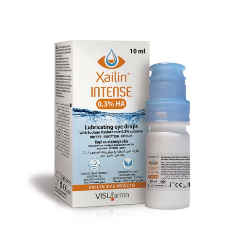Xailin Intense 0,3% HA kapi za oči, 10 ml