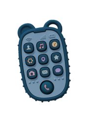 Baby Just Kiddin Silikonska glodalica telefon, plave boje