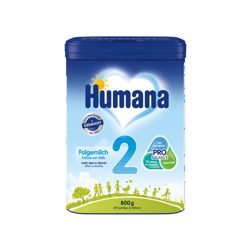 Humana 2 je dopunska hrana za bebu stariju od 6 meseci - adaptirano mleko