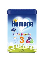 Humana 3 je prelazna mlečna formula, nutritivno prilagođena povećanim potrebama beba starijih od 10 meseci