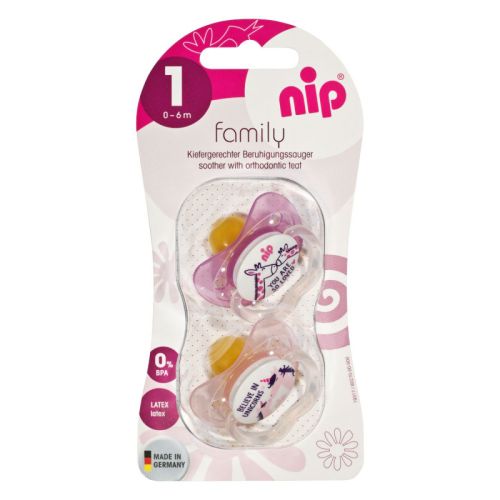 Nip Family silikonska varalica (cucla) od silikona za uzrast od 0 do 6 mesec