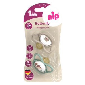 Nip varalica Butterfly 0-6m, kaučuk