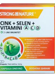 Strong Nature Cink + Selen + Vitamini A C D 30 kapsula