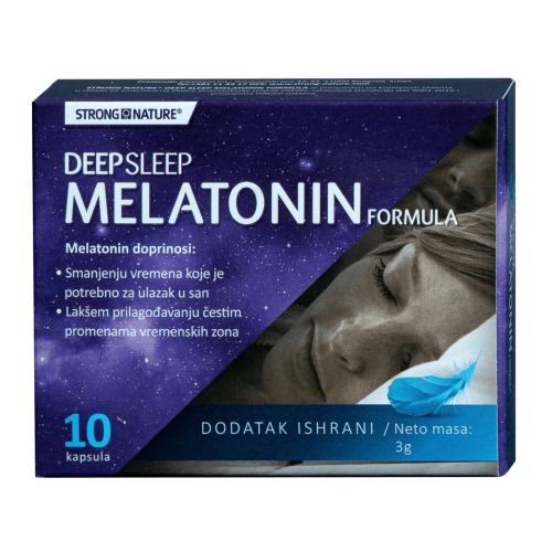 Strong Nature Deep Sleep Melatonin 1 mg 10 kapsula