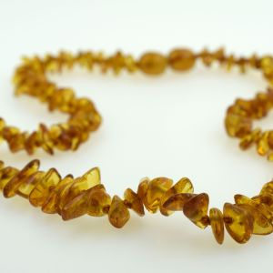 Ogrlica od ćilibara chips med - Baby Line 