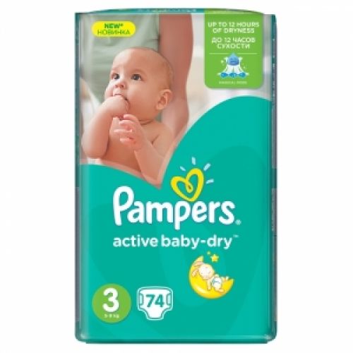 Pampers pelene midi 3 Jumbo pack 4-9 kg 74kom - pelene za bebe