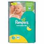 Pampers pelene mini 2 Jumbo pack 3-6kg 80kom