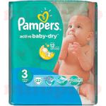 Pampers pelene active baby regular pack 3 midi 4-9kg 20kom - pelene za bebe