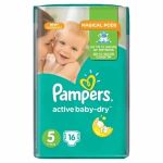 Pampers pelene active baby regular pack 5 junior 11-18kg 15kom - pamucne pelene - pelene za bebe