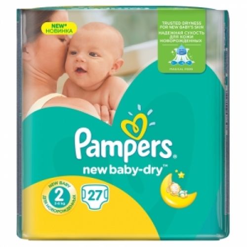 Pampers pelene new baby regular pack 2 mini 3-6kg 22kom - pelene za bebe